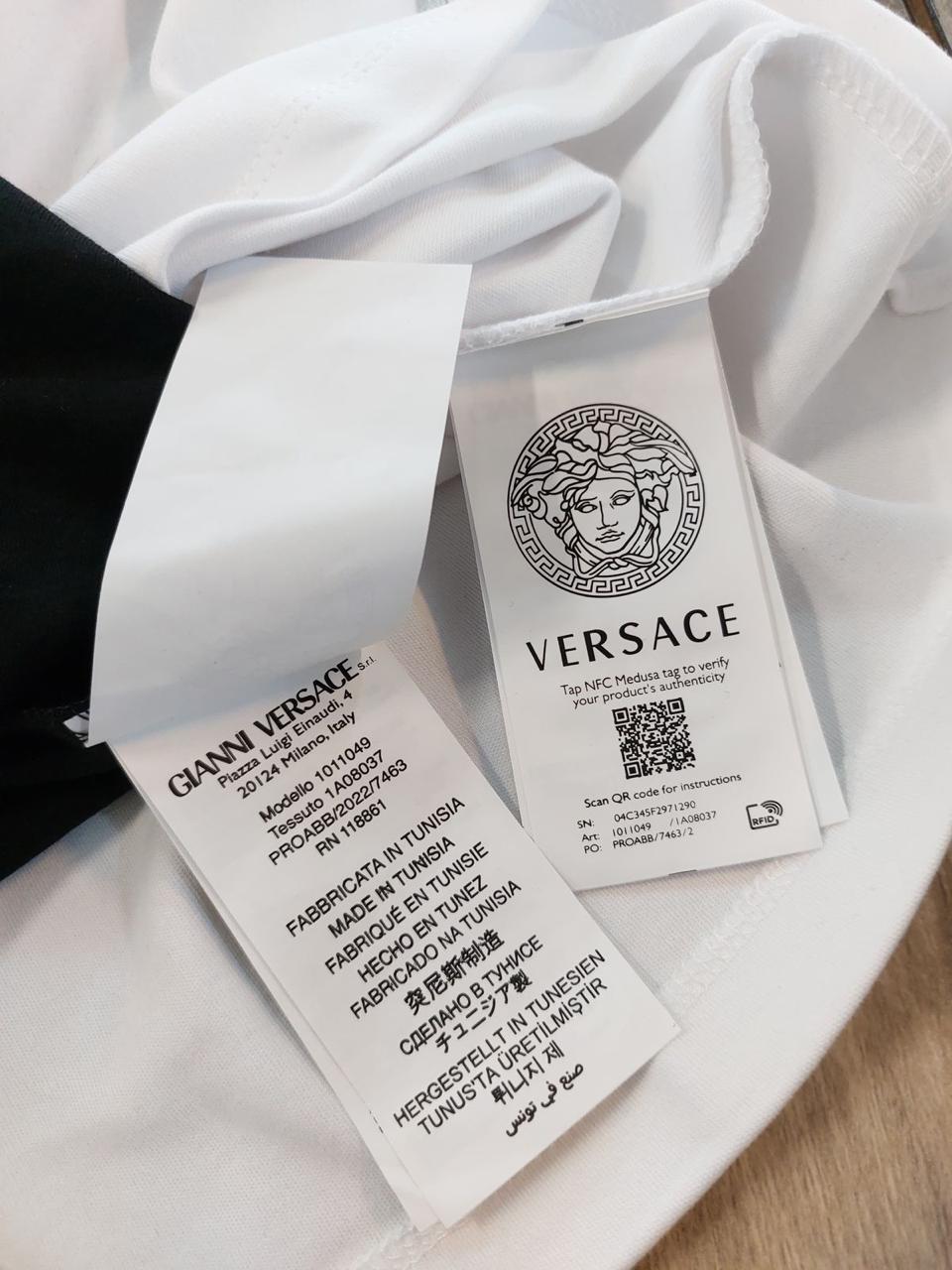 VERSANE ROUND NECK T-SHIRT S01 - White View 3