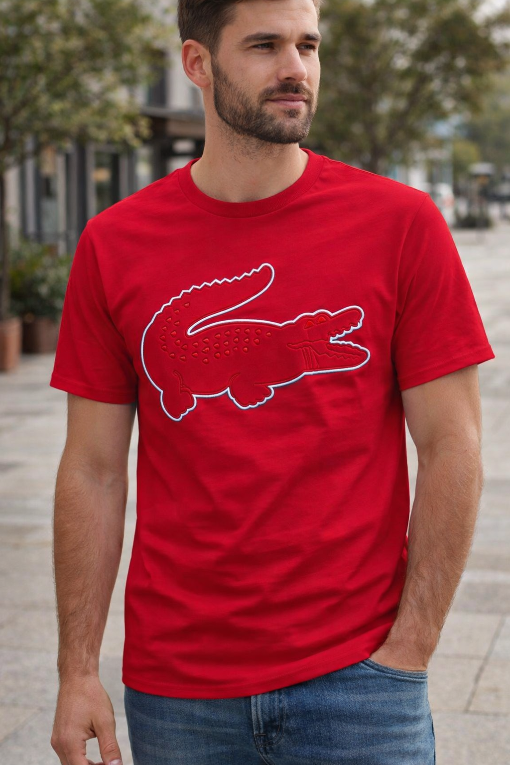 LACOSTP PREMIUM STUFF YH - Red View 2