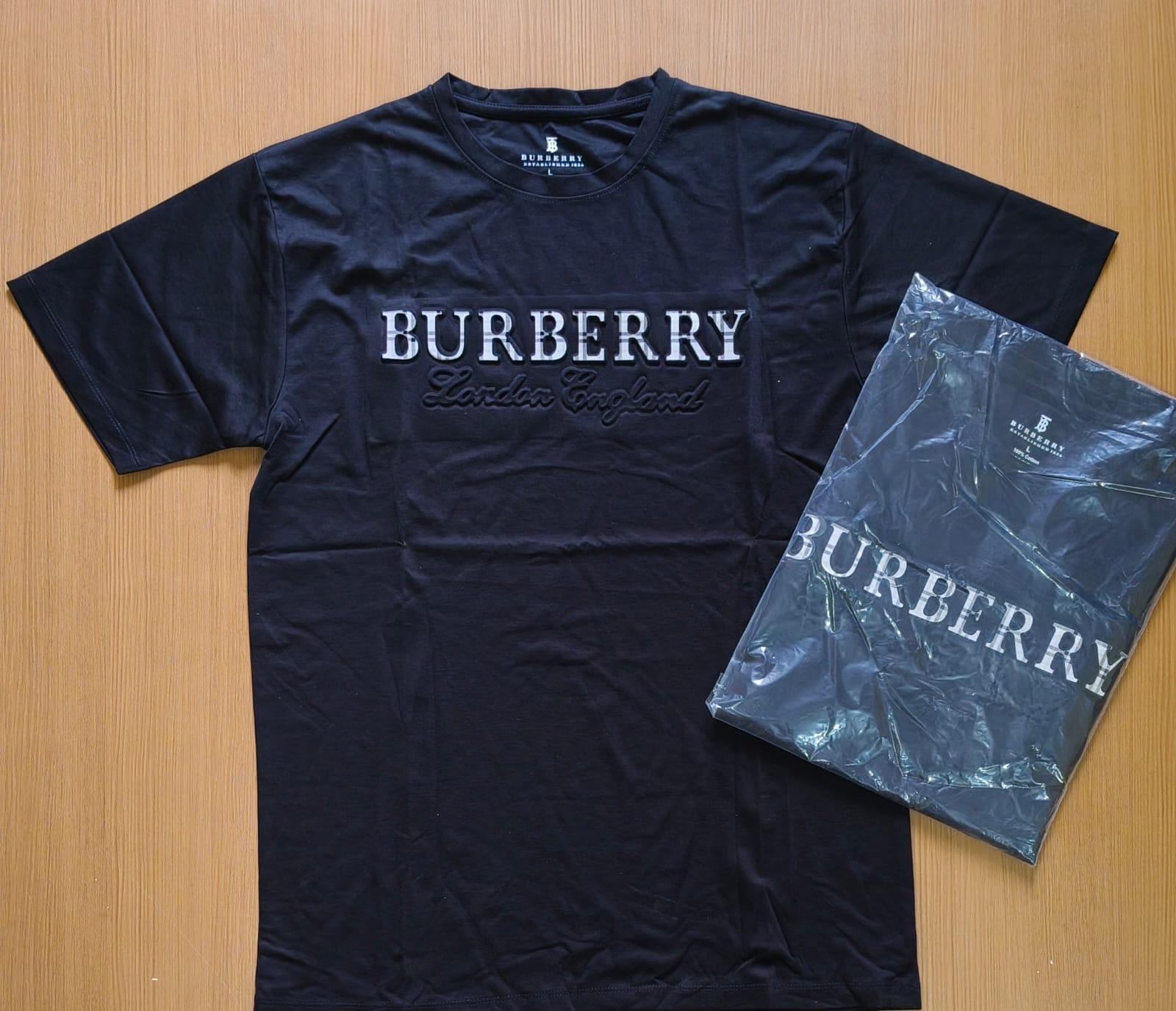 BURBERYR ROUND NECK T-SHIRT F-Hsj - Black View 2