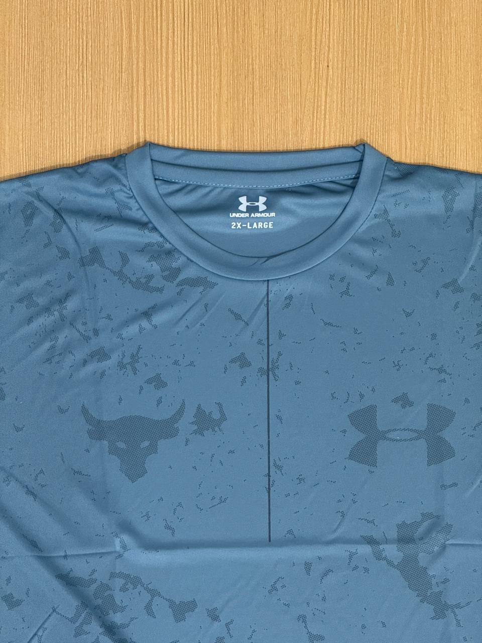 UNDER ARMOUP ROUND NECK DRIFIT T-SHIRT L55322 - Blue View 2