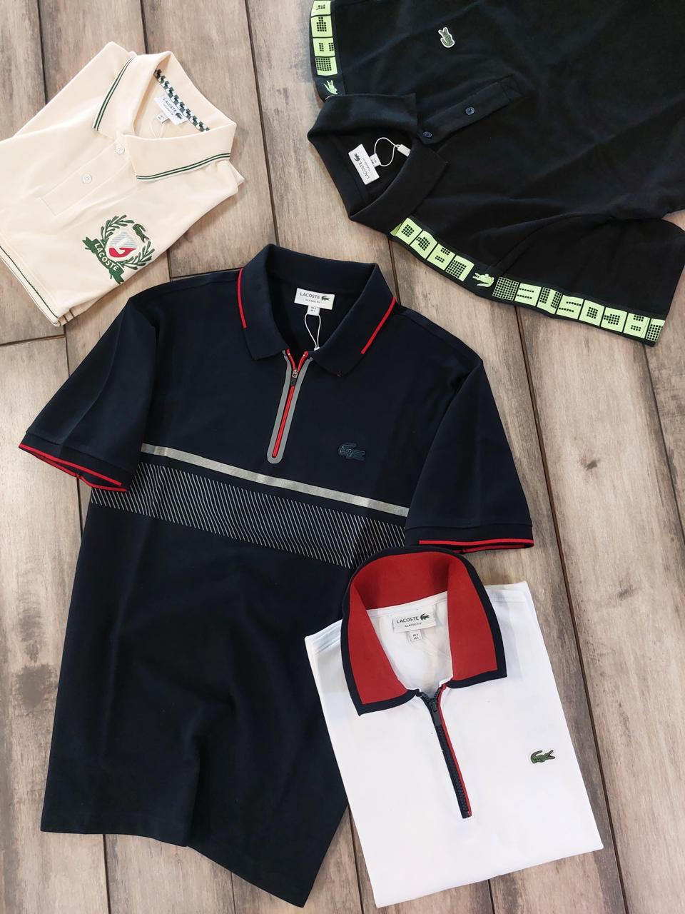 LACOSNE POLO NECK T-SHIRT WIE - Blue View 2