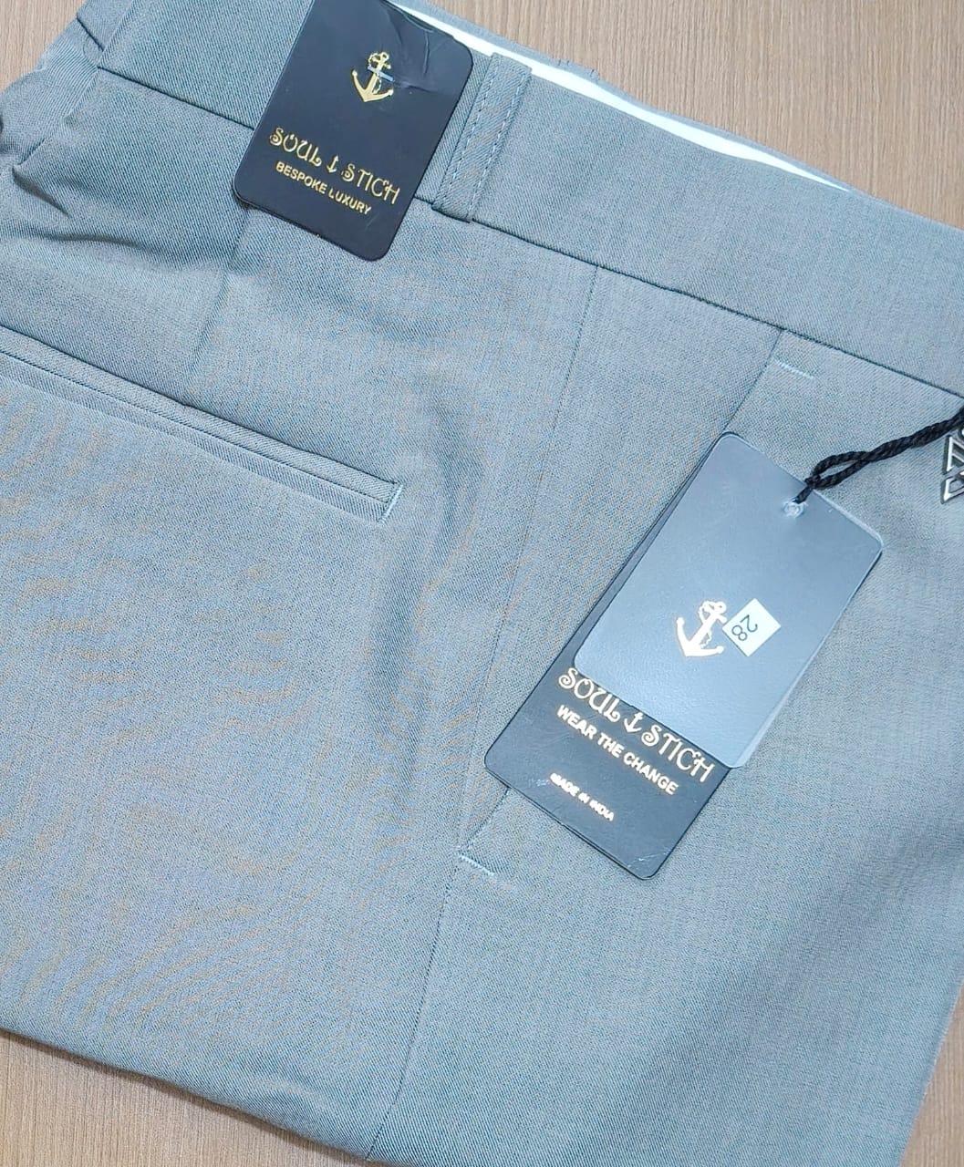 IMPORTED COTTON FOMAL PANT - Dark grey View 2