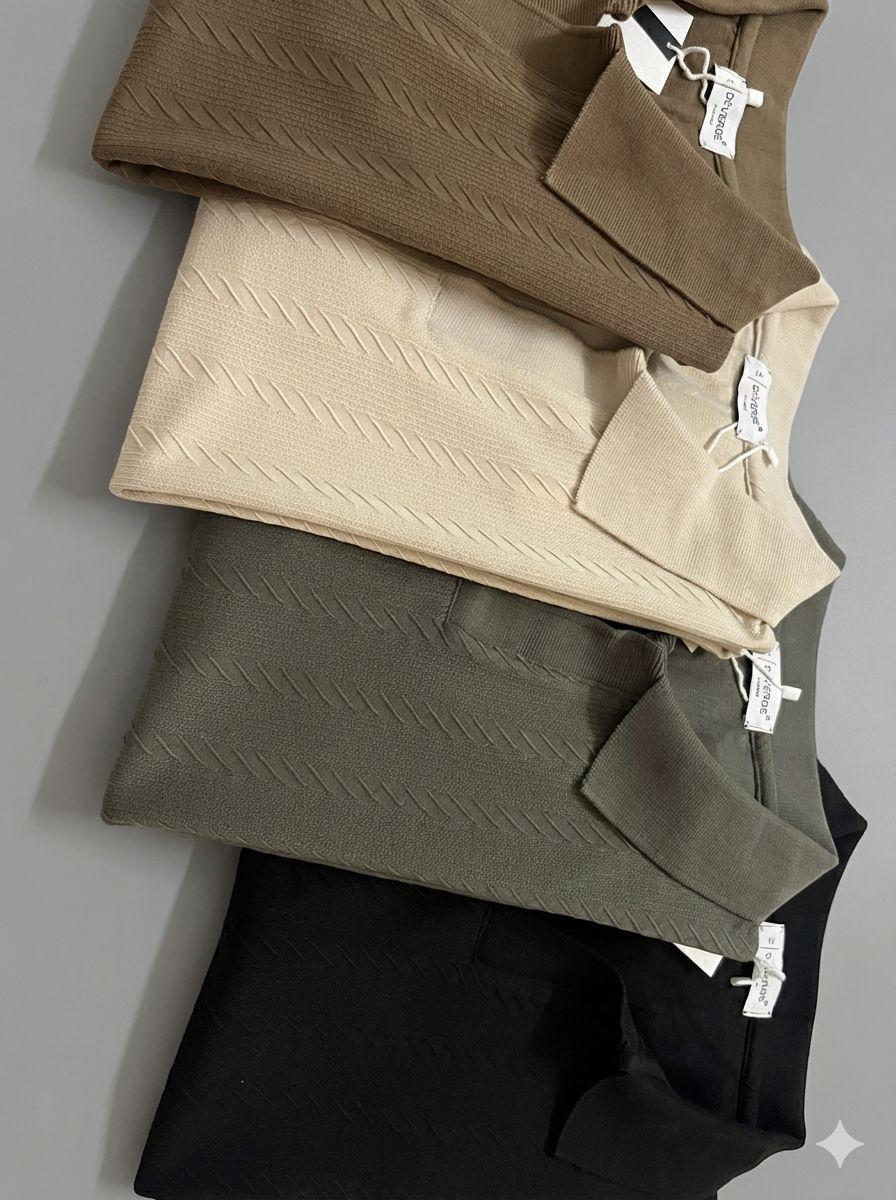 DIVERGE POLO NECK T-SHIRT VV - GREENISH View 2