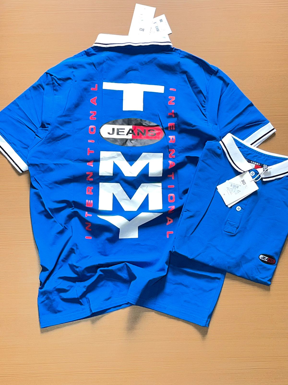 TONNY POLO NECK T-SHIRT B - Blue View 2