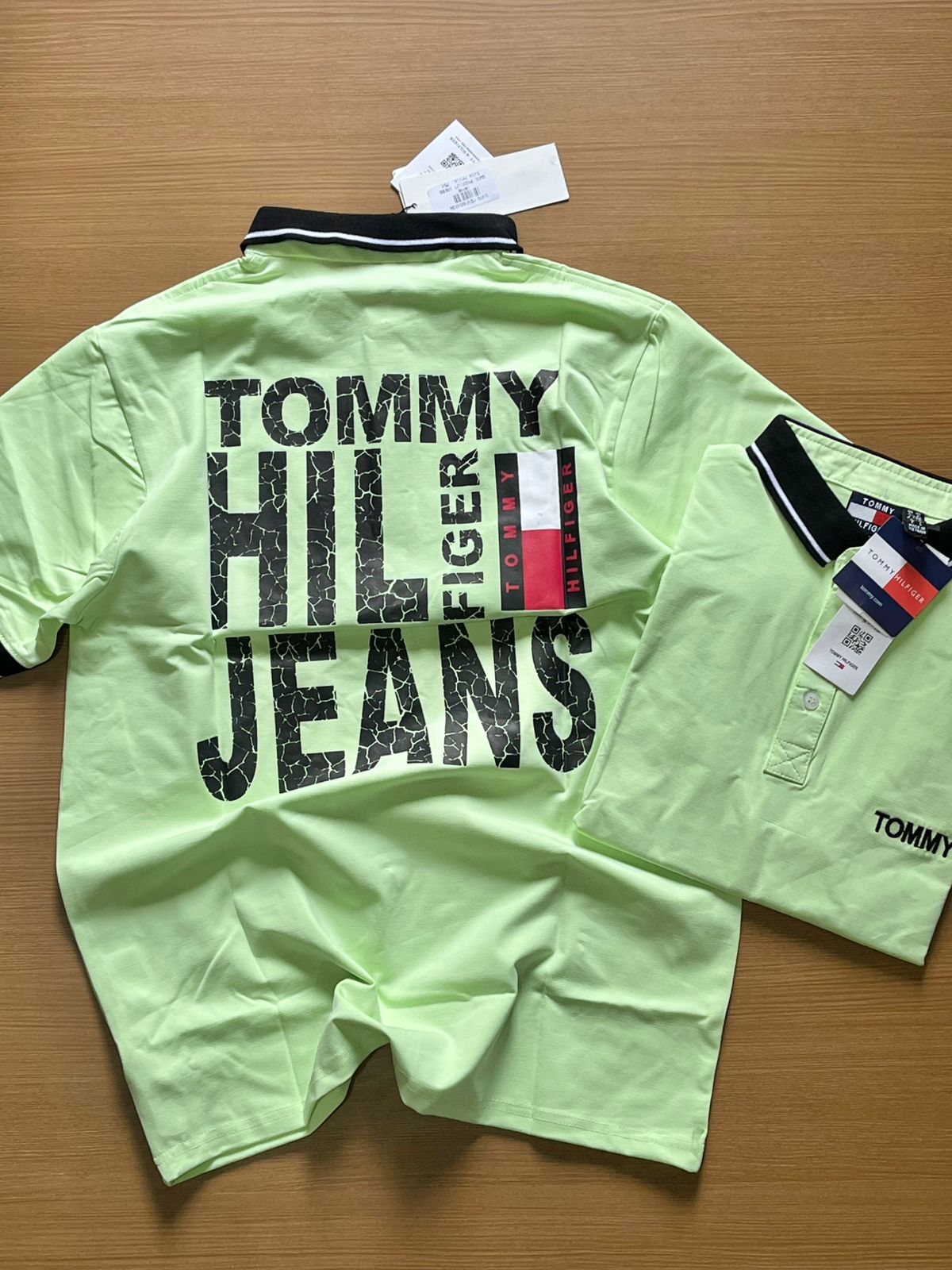 TONNY POLO NECK T-SHIRT B - Sage Green View 2