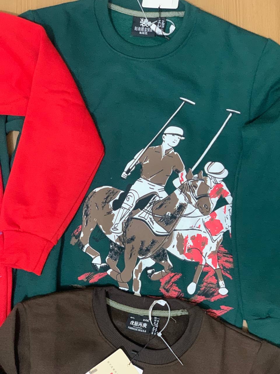 POLO ROUND NECK FULL SLEEVE T-SHIRT - green View 2