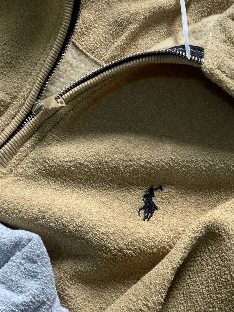 POLO NECK FULL SLEEVE T-SHIRT FFH - Beige View 2