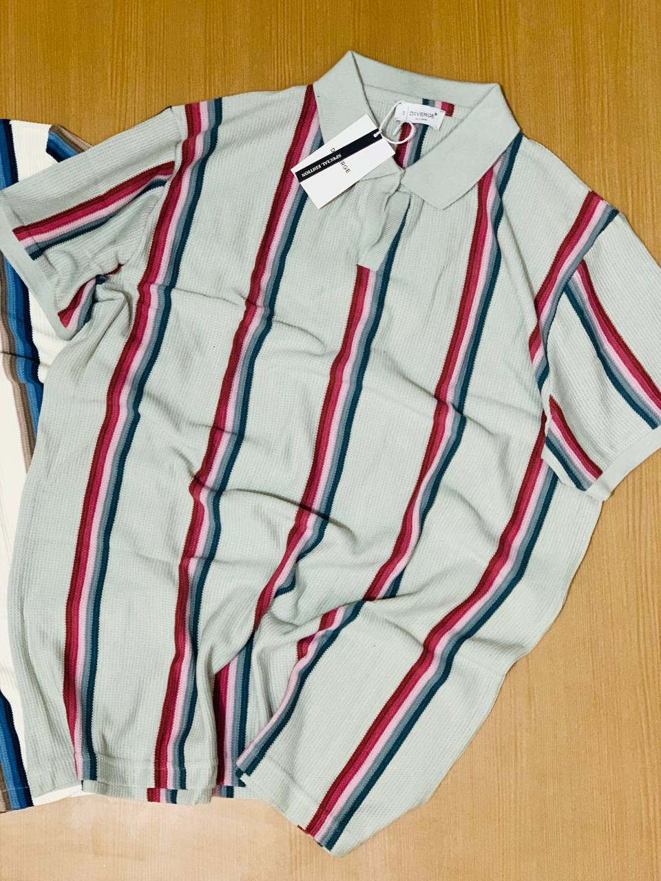 DIVERGE POLO NECK T-SHIRTVV - GREY View 2