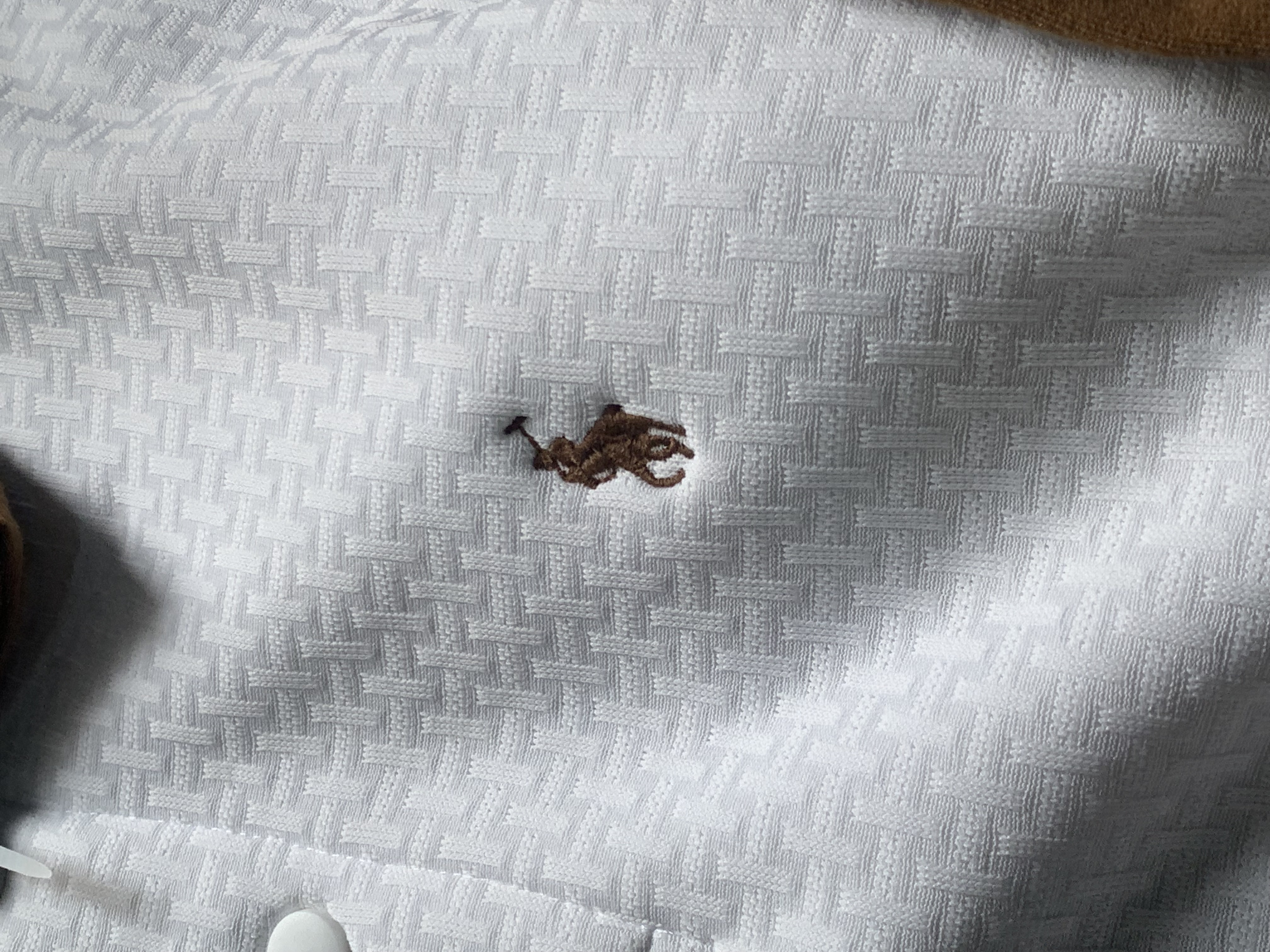 POLO NECK FULL SLEEVE T-EHIRT - White View 2