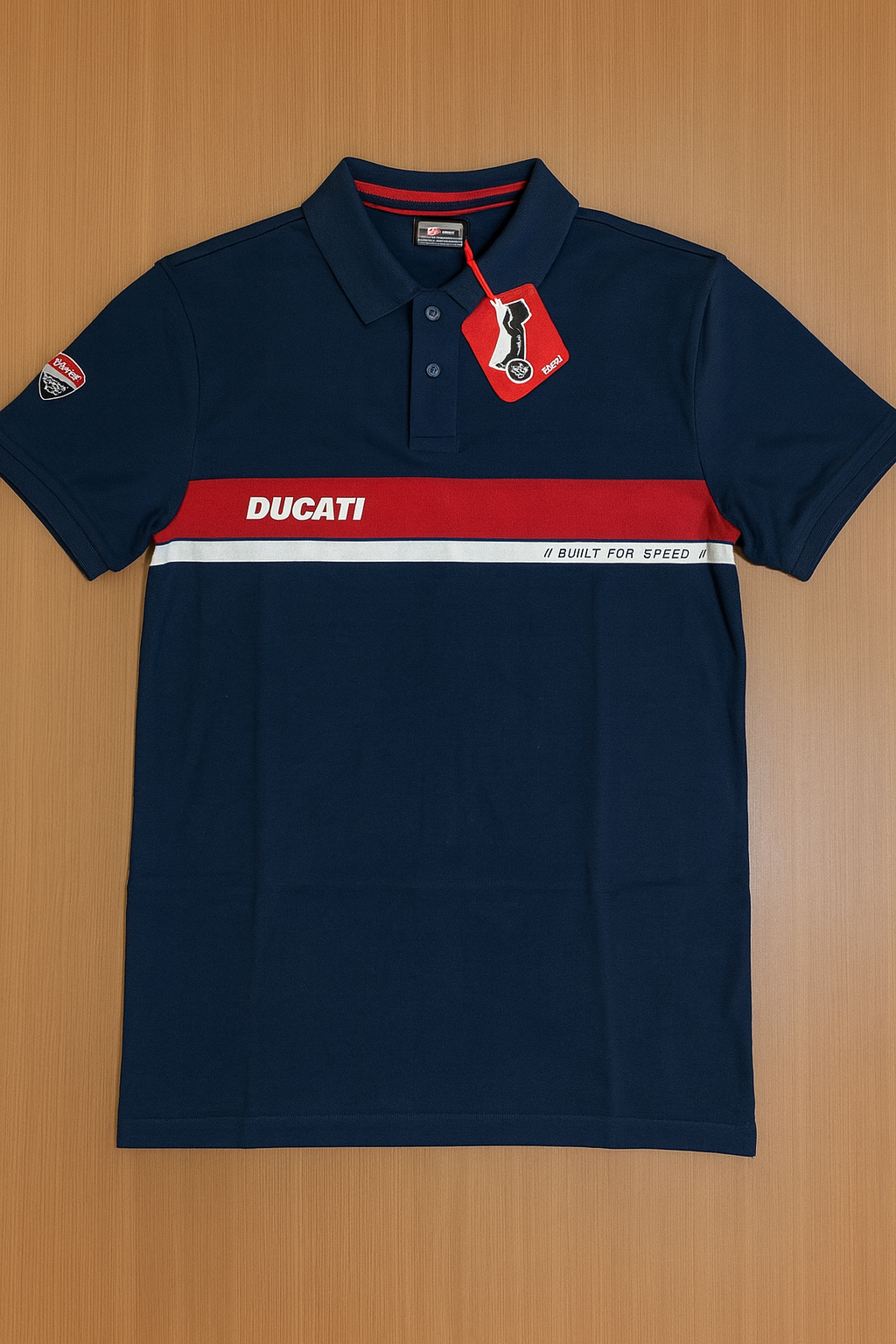 DUATI POLO NECK T-SHIRT S13 - Dark Blue