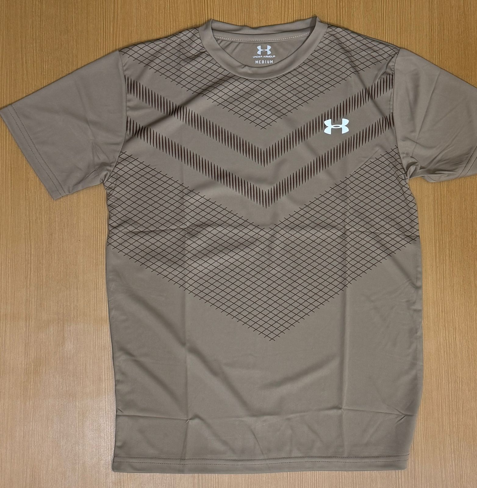 UNDER ARMOUP ROUND NECK DRIFIT T-SHIRT L553563 - Light Brown