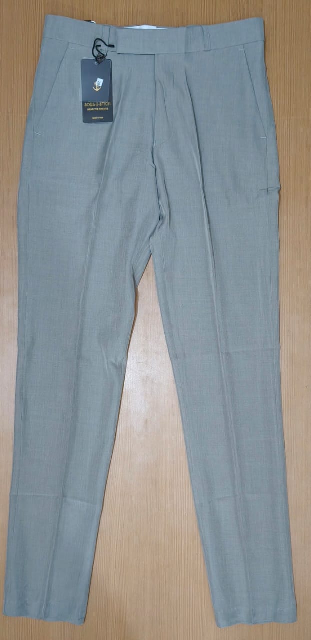 IMPORTED COTTON FOMAL PANT - Dark grey View 1