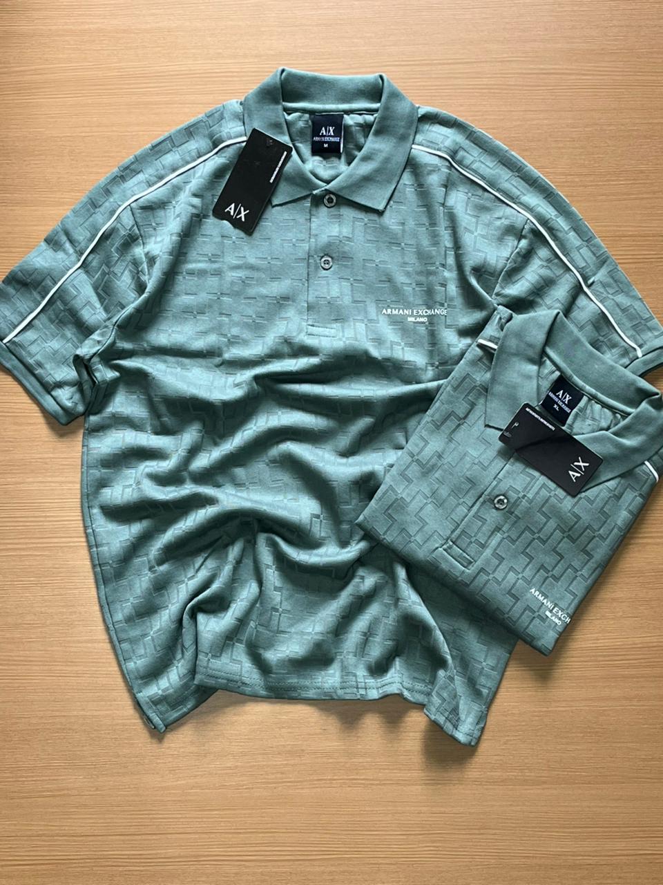 AY POLO NECK T-SHIRT VH - GREENISH View 1