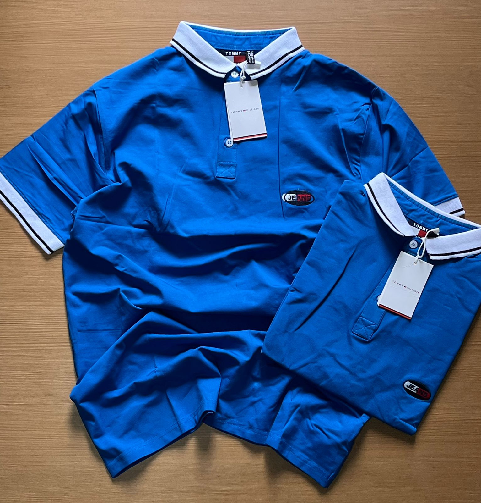 TONNY POLO NECK T-SHIRT B - Blue View 1