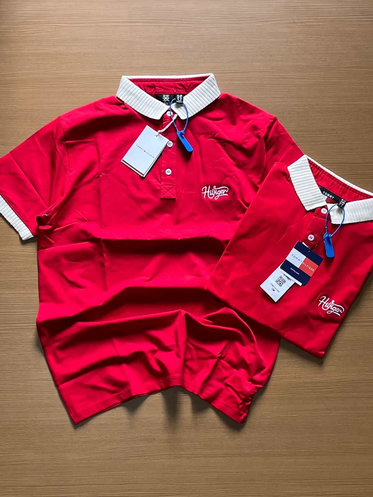 TONNY POLO NECK T-SHIRT B - Red View 1