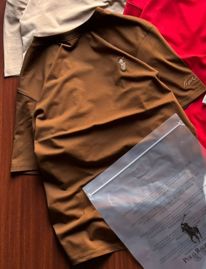 RL POIO DROPSHOULDER T-SHIRT - Brown View 1