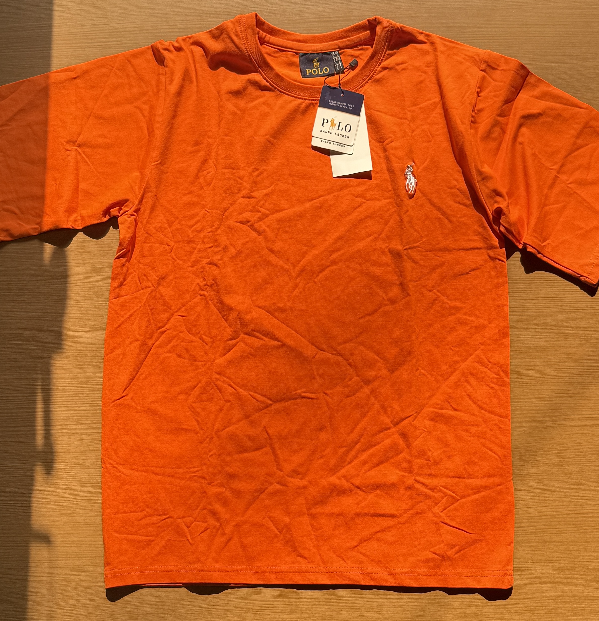 RL POIO DROPSHOULDER T-SHIRT - Orange View 1