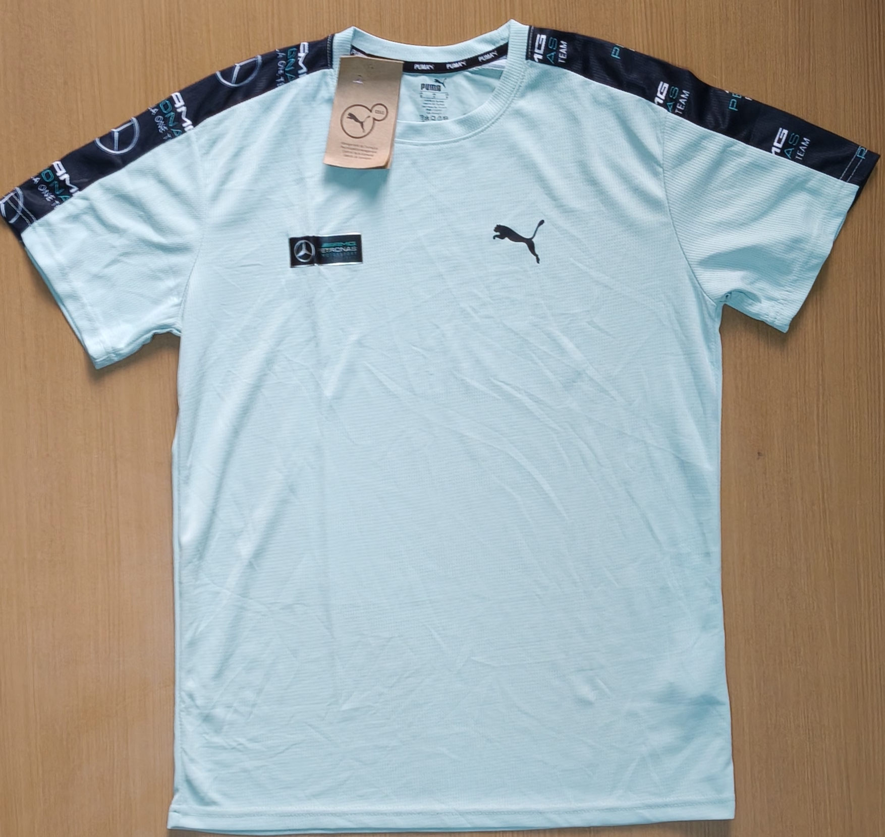 PUNA ROUND NECK T-SHIRT MSNS - GREENISH View 1