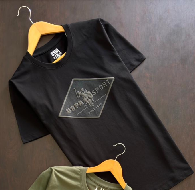 U.S. POGO ROUND NECK T-SHIRT VC - Black