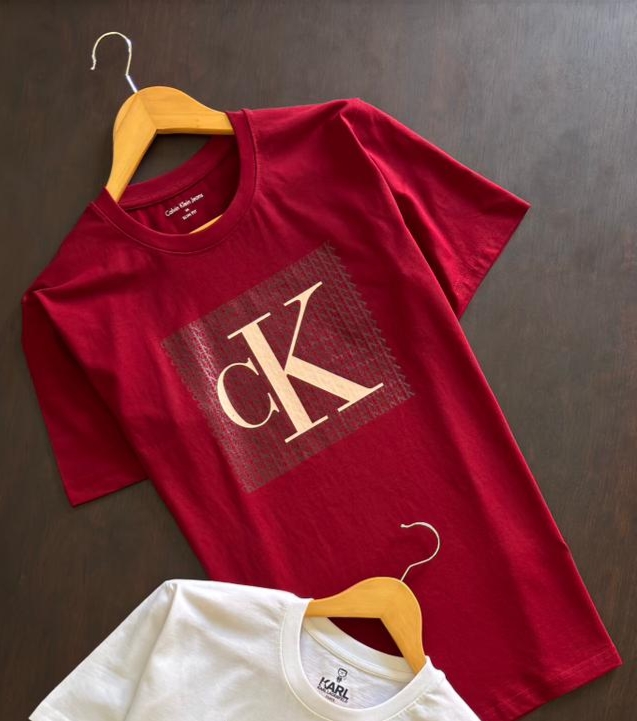 VK ROUND NECK T-SHIRT VVZ - MAROON