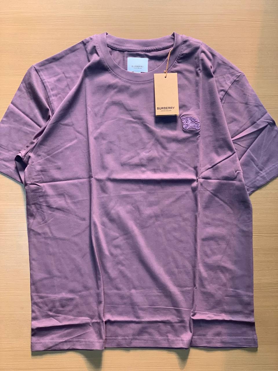 BURBENNY ROUND NECK T-SHIRT V - LIGHT PURPLE View 1
