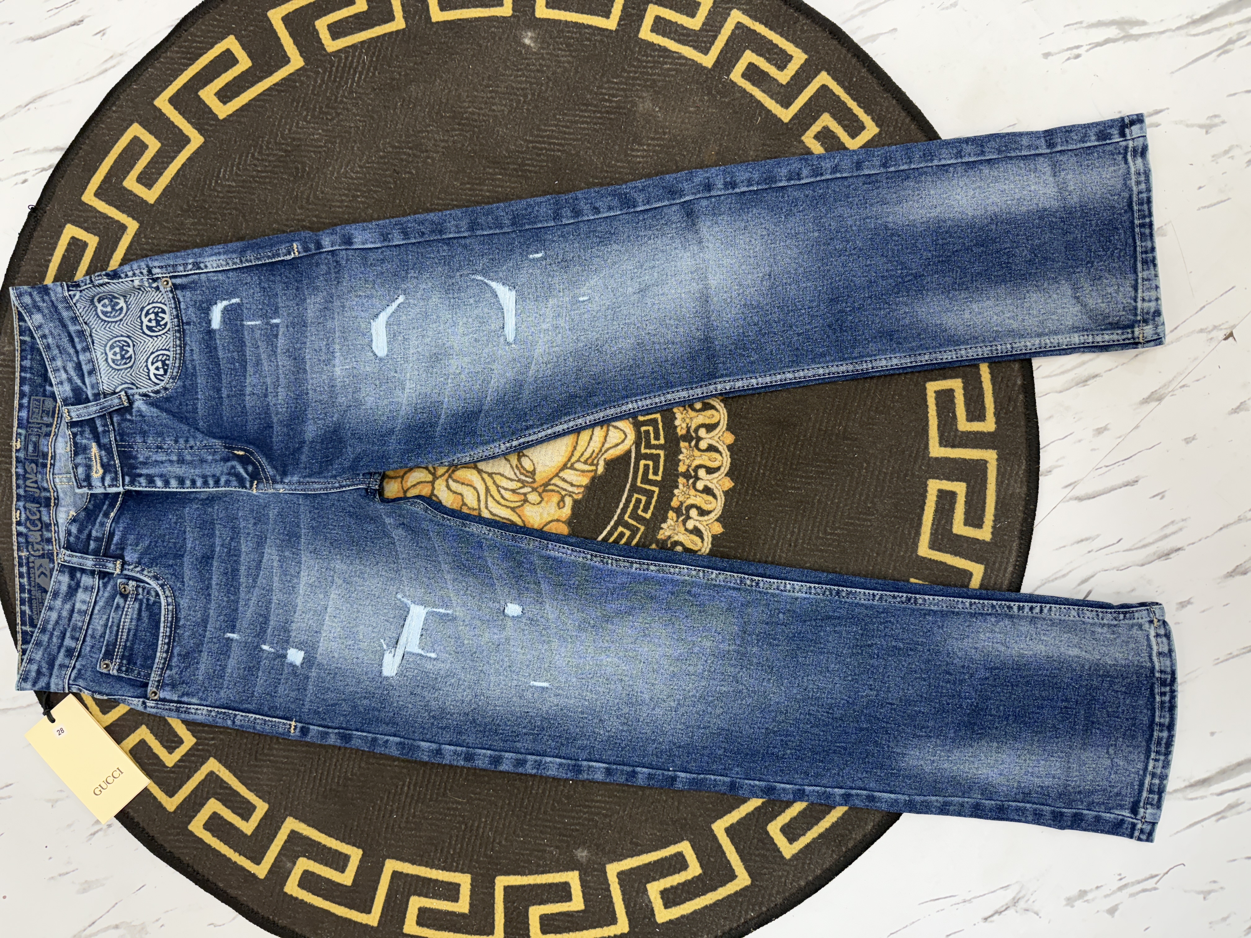 GUCCL IMPORTED STRAIGHT FIT JEANS