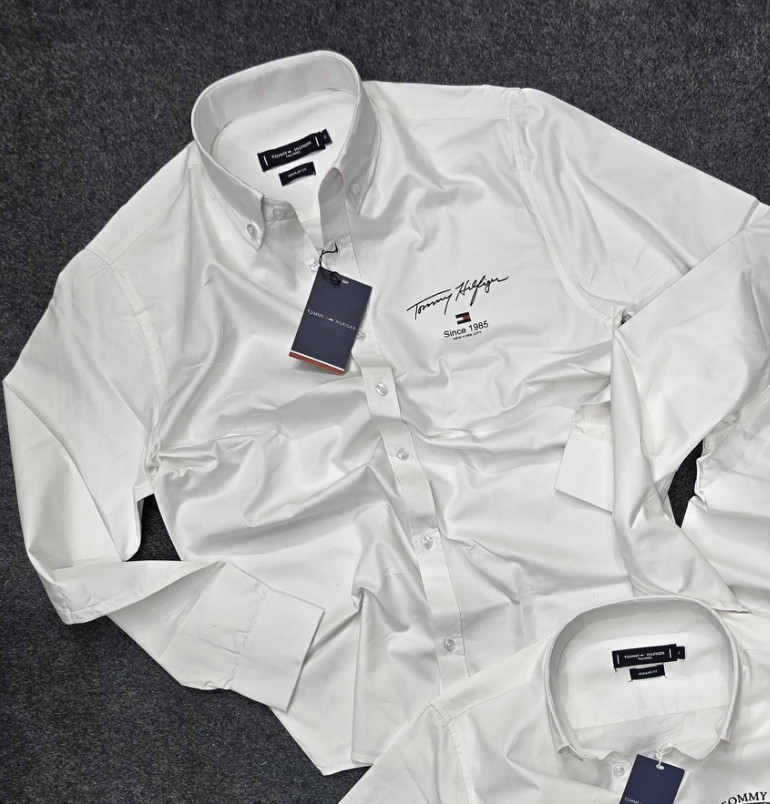TOMMY HIL PREMIUM SHIRT FL - White