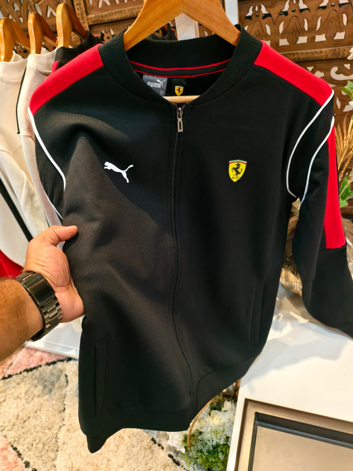 PUNA HEAVY BRUSHED FLEECE WITH FULL OPEN ZIPPER JACKET P-HCDJ - Black