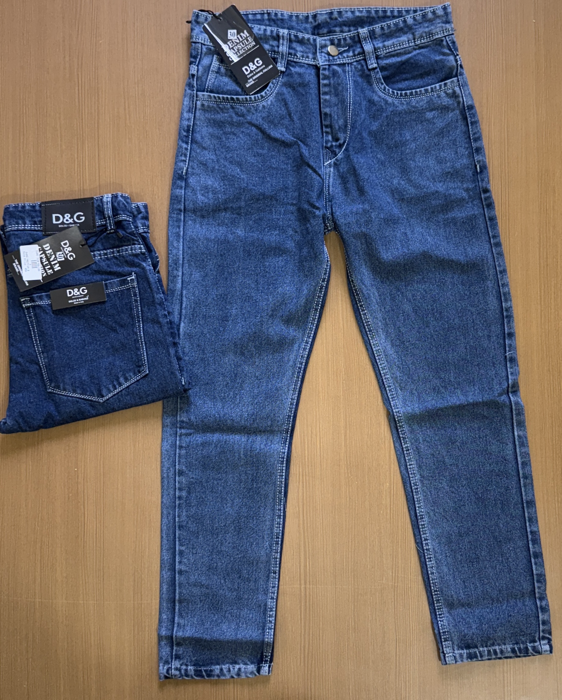 D&C MOM FIT JEANS  J-06 - Blue