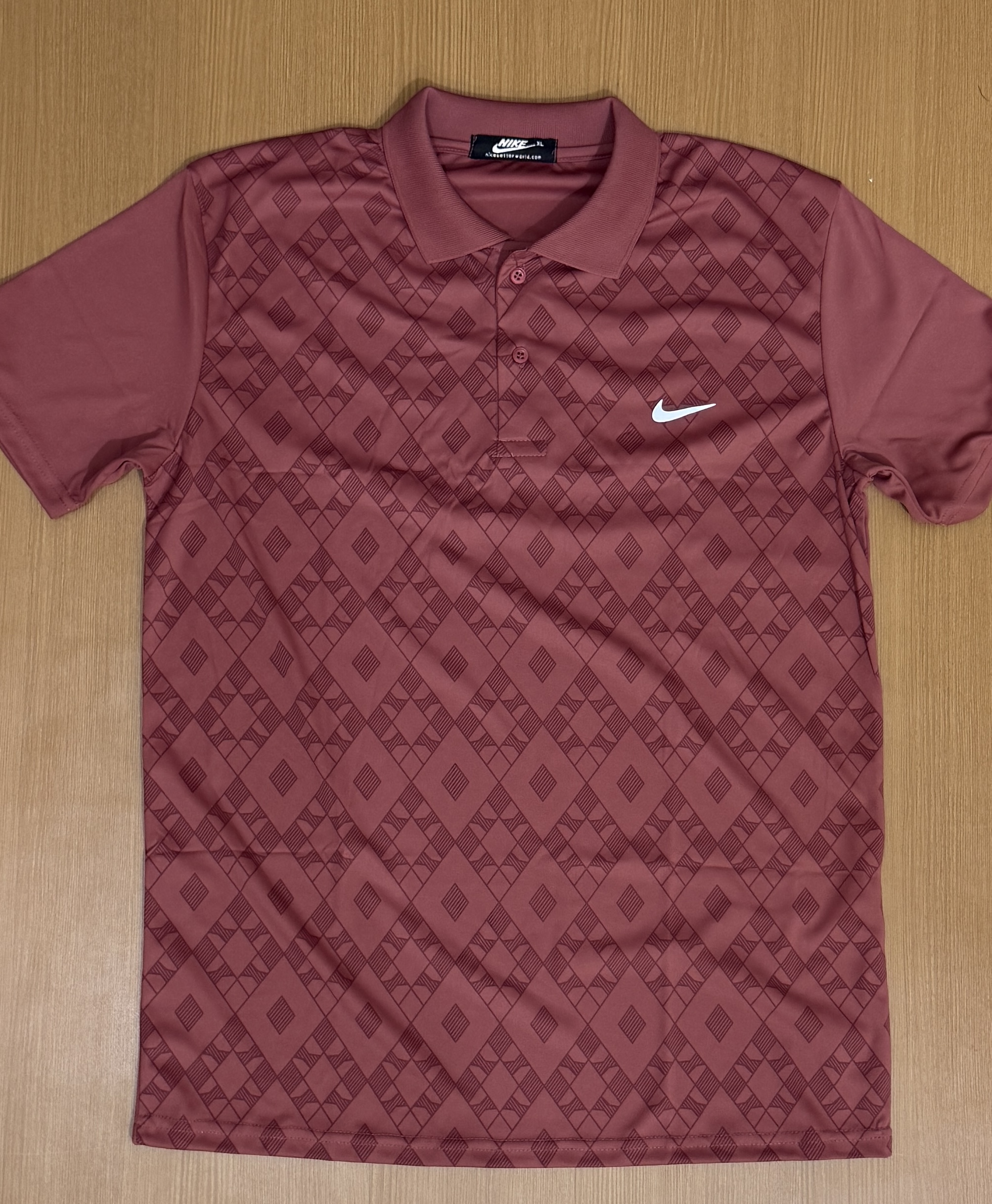 NIKF DRIFIT POLO TEES - Dark Pink View 1