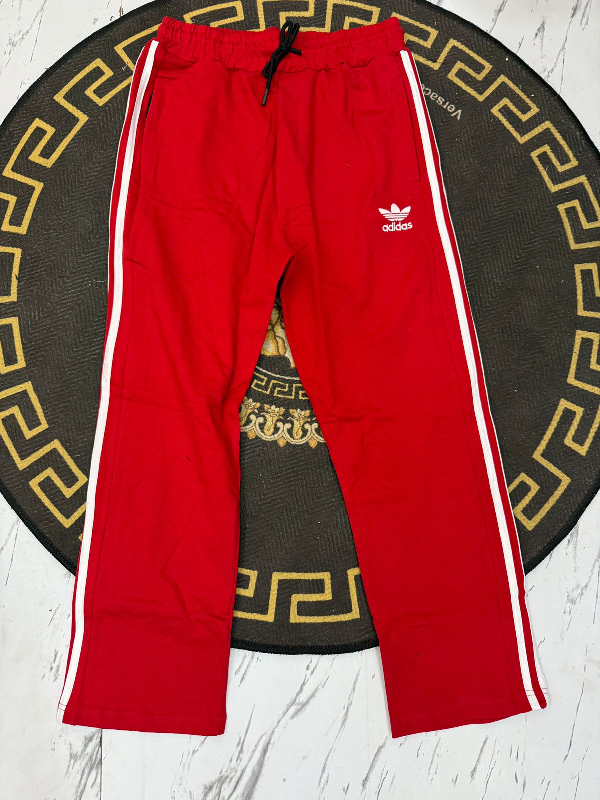 ADIBAS COTTON TRACKPANT - Red