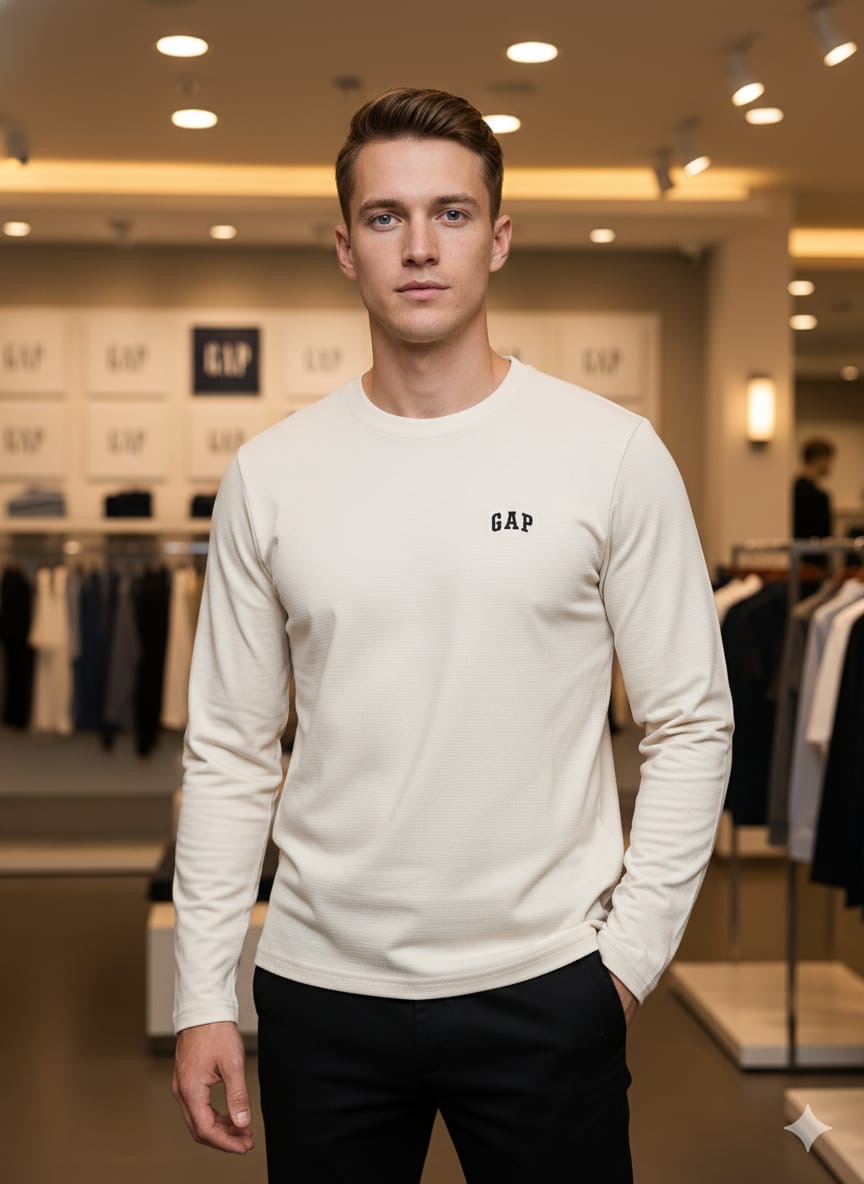 GAR FULL SLEEVE T-SHIRT - OFF WHITE View 1